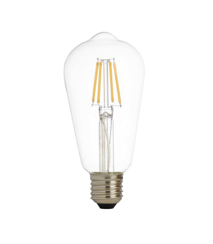 5 PACK Dimmable Led Filament Squirrel Lamp Clear Glass E27 6W 600Lm 2700K_Off