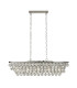 Michelle 5 Light Chrome Oval Ceiling Bar Pendant with Glass Balls_Main