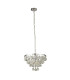 Michelle 4 Light Round Chrome Ceiling Pendant with Rain Drop Glass Balls_Off