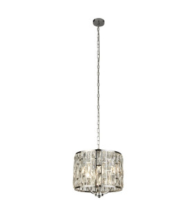 Bijou 3 Light Chrome Ceiling Pendant with Crystal Glass_Main