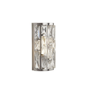 Bijou 2 Light Chrome Wall Light with Crystal Glass_Main