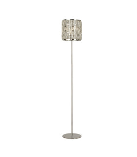 Bijou 1 Light Chrome Floor Lamp with Crystal Glass_Main