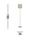 Bijou 1 Light Chrome Floor Lamp with Crystal Glass_Line