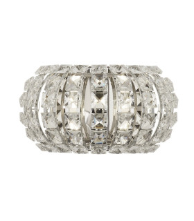 Marilyn 2 Light Chrome Wall Light with Crystal Glass_Main