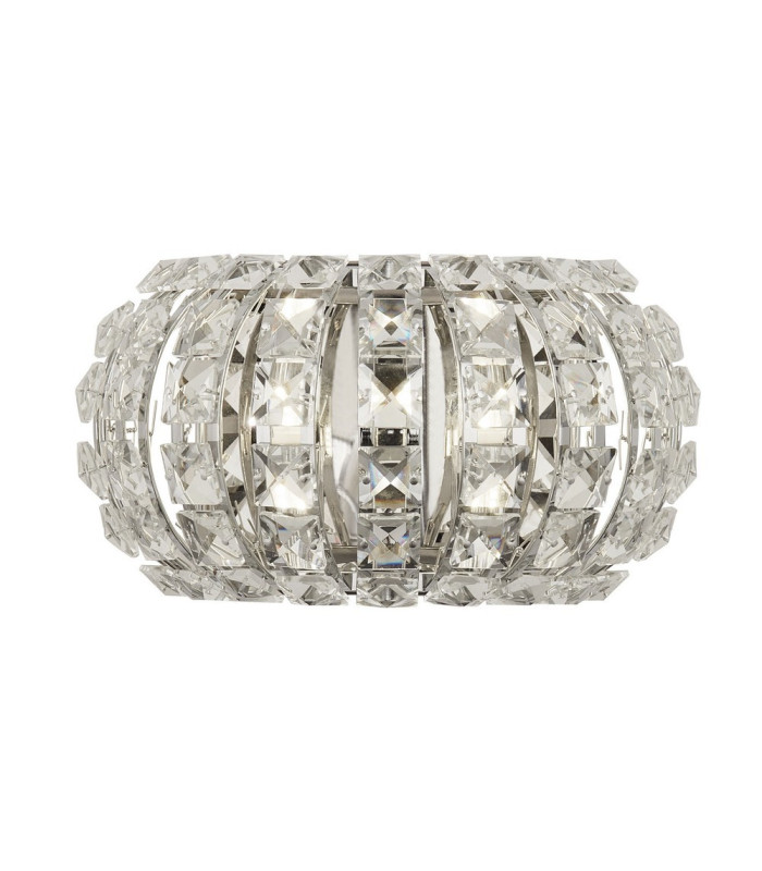 Marilyn 2 Light Chrome Wall Light with Crystal Glass_Main