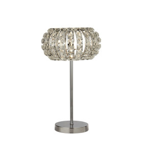 Marilyn 1 Light Chrome Table Lamp with Crystal Glass Crystal Sand Diffuser_Main