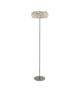 Marilyn 3 Light Chrome Floor Lamp with Crystal Glass Crystal Sand Diffuser_Main
