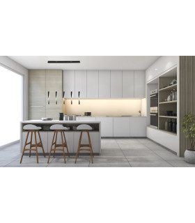 Paddle Led 5 Light Bar Ceiling Pendant - Black_Room