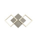 Art 2 Light Square Led Wall Flush Fitting - Satin Silver_Main