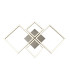 Art 4 Light Square Led Wall Flush Fitting - Satin Silver_Main