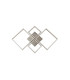 Art 4 Light Square Led Wall Flush Fitting - Satin Silver_Off