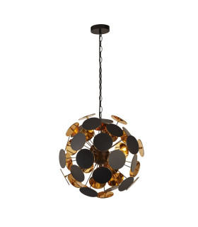 Discus 4 Light Black Gold Ceiling Pendant_Main