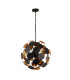 Discus 4 Light Black Gold Ceiling Pendant_Off