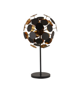 Discus 3 Light Black Gold Table Lamp_Main