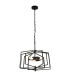 Slinky 3 Light Metal Adjustable Matt Black Cage Ceiling Pendant_Main