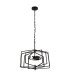 Slinky 3 Light Metal Adjustable Matt Black Cage Ceiling Pendant_Off