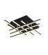 Matrix Integrated Led Flush Fitting 6 Light Black_Main
