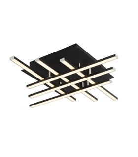 Matrix Integrated Led Flush Fitting 6 Light Black_Main