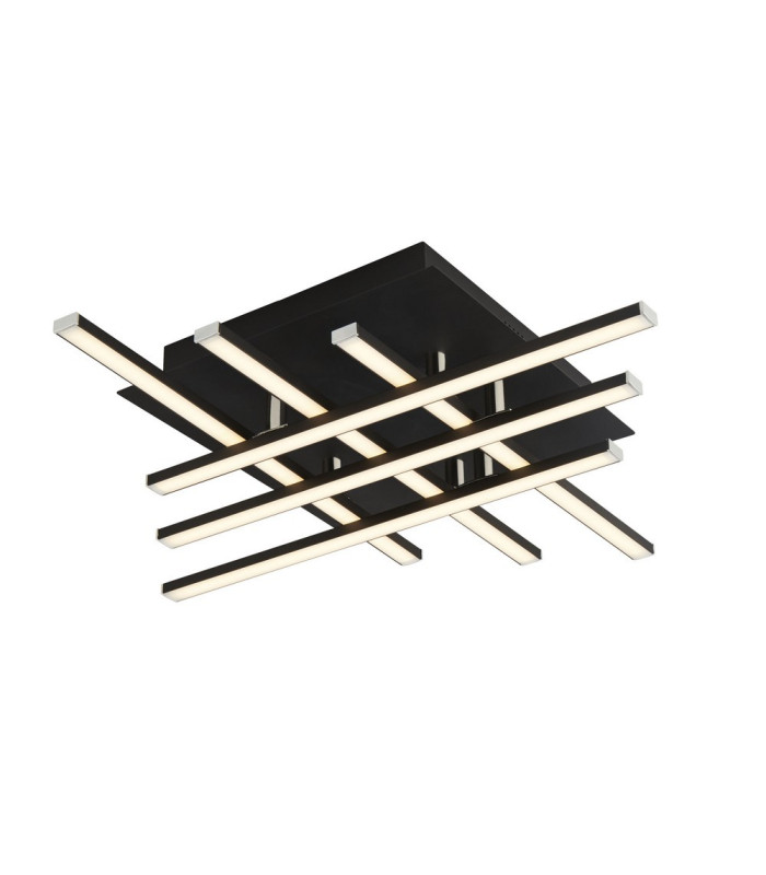 Matrix Integrated Led Flush Fitting 6 Light Black_Main