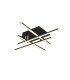 Matrix Integrated Led Flush Fitting 4 Light Black_Main