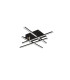 Matrix Integrated Led Flush Fitting 4 Light Black_Off