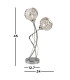 2 Light Table Light Fretwork Pattern Shades Chrome_Line