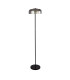 1 Light Led Floor Lamp Matt Black With Smoked Glass_Off