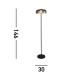 1 Light Led Floor Lamp Matt Black With Smoked Glass_Line