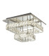2 Tier Flush Fitting With Crystal Glass - Chrome_Main