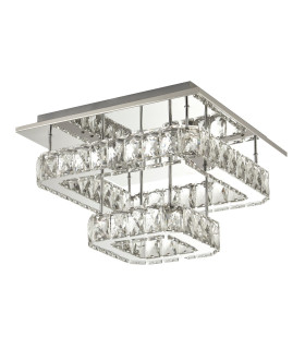 2 Tier Flush Fitting With Crystal Glass - Chrome_Off