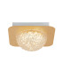 1  Light Square Led Ceiling Light - Gold Leaf With Clear Acrylic_Main