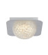 1  Light Square Led Ceiling Light - Silver Leaf With Clear Acrylic_Main