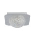 1  Light Square Led Ceiling Light - Silver Leaf With Clear Acrylic_Off