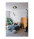 1 Light Led Flush Matt Black With Smoked Glass_Room