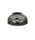 1 Light Led Flush Matt Black With Smoked Glass_Off