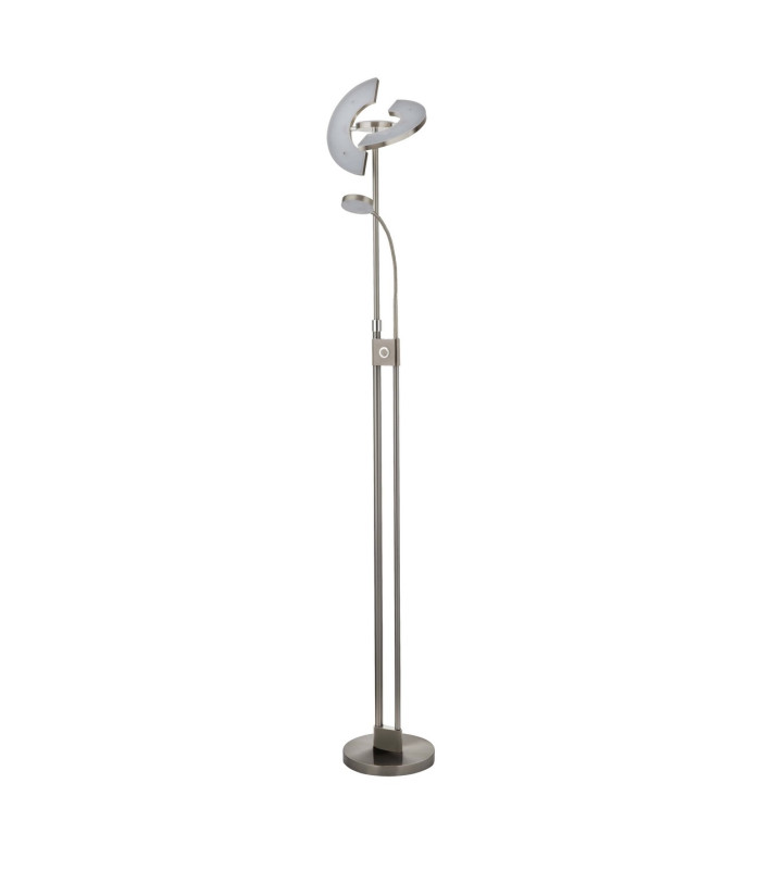 Led Mother & Child Floor Lamp Satin Nickel & Chrome_Off