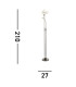 Led Mother & Child Floor Lamp Satin Nickel & Chrome_Line