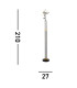 Led Mother & Child Floor Lamp Matt Black & Satin Brass_Line