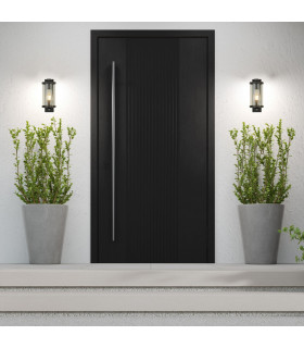 Light Outdoor Wall Porch Light With Pir - Black With Clear Glass_Room