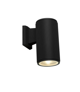 1 Light Wall Porch Light - Black With Clear Glass Diffuser_Main
