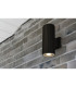 Up Down Wall Porch Light - Black With Clear Glass_Room