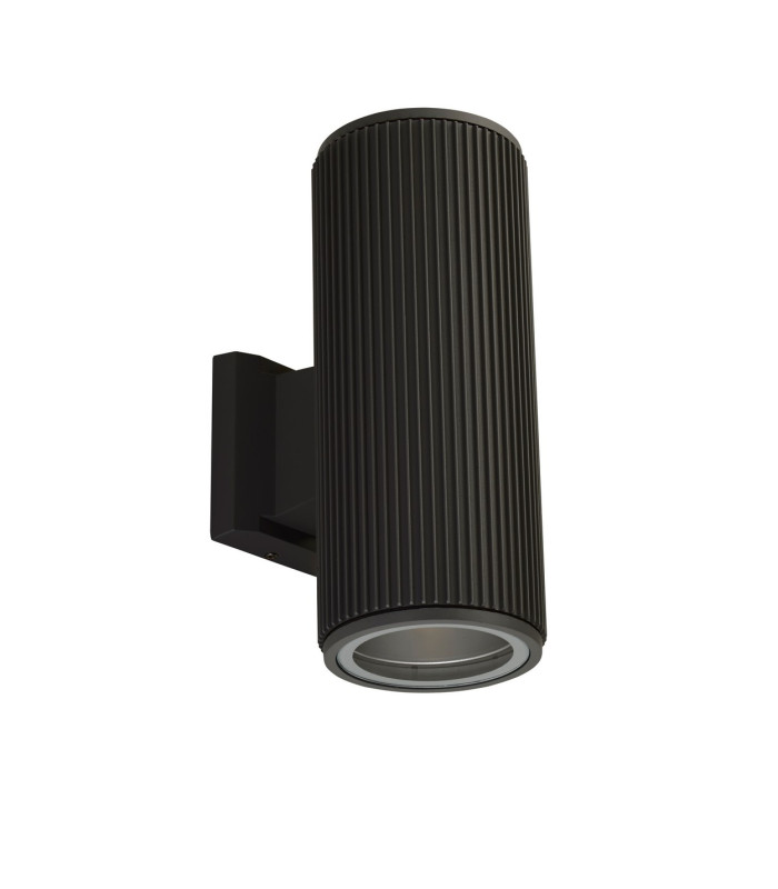Up Down Wall Porch Light - Black With Clear Glass_Off