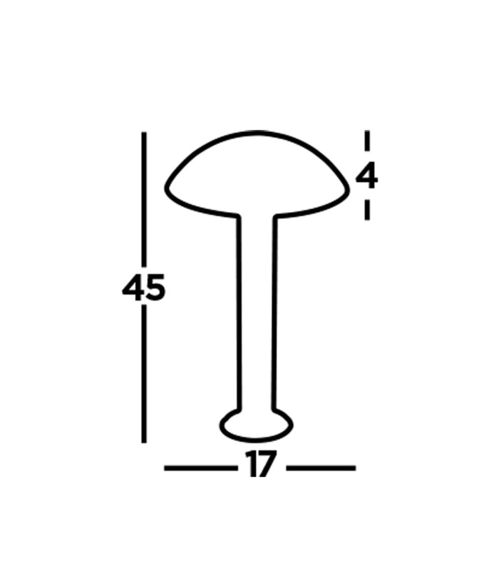 Outdoor Led Post (450mm Height) - Dark Grey_Line
