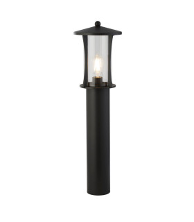 1 Light Outdoor Post (730mm Height) - Black With Clear Glass_Main