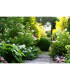 1 Light Outdoor Garden Post (1100mm Height) - Rustic Brown With Clear Glass_Room