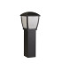 Outdoor Post (730mm Height) - Black With Clear Frosted Panels_Off