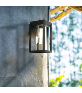 Outdoor Wall Lght Black With Clear Diffuser_Room