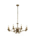 8 Light Pendant
 Antique Brass_Main