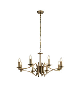 8 Light Pendant
 Antique Brass_Main