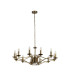 12 Light Pendant Antique Brass_Off